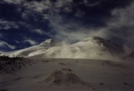 Elbrus. West (highest) summit on the left hand side.