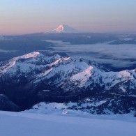 A classic shot of Mt. Adams from Camp Muir (Chris Meder)