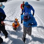 Rescue training on Mt. Rainier.