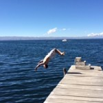 Flipping over Lake Titicaca. (Luke Reilly)