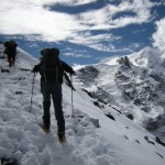 Snowy trail to Mera La (Eric Simonson)
