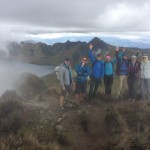 Ecuador team hiking Fuya Fuya