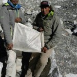 Chewang Lendu and Nuru Gyalzen at Everest BC January 14, 2016
