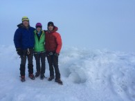 Luke and a couple members of the Cayambe summit team.