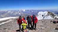 Luke Reilly with the first group of summiters earlier this week