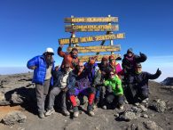 Kili Team on Summit (Phunuru Sherpa)