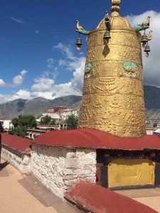 View of the Potala Palace from the roof of the Jokhang Temple (Ang Jangbu)