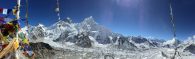 The views of Everest & the Khumbu Glacier are breathtakingfrom the summit of Kala Pattar. (Tye Chapman)