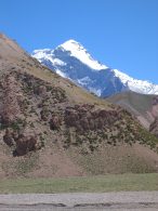 Great view of Aconcagua from Casa Piedra
