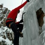 Working on technique at Ouray (Justin Merle)
