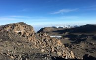 Kili summit and crater rim. (Dustin Balderach)