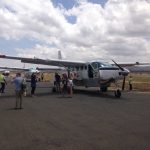 Boarding the plane for Serengeti flight (Dustin Balderach)