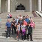 The team in front of the Genghis Khan. (Greg Vernovage)