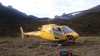 Helicopter at Nasidome Camp (Greg Vernovage)