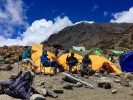 Relaxing In Barafu Camp (Phunuru Sherpa)