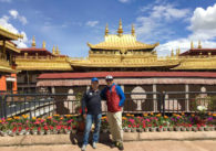 Phunuru and our Liaison Officer Pema in front of Jokhang Temple (Phunuru Sherpa)