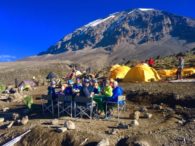 Lunch at Barafu Camp (Phunuru Sherpa)
