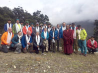 2019 Ama Dablam, 3X3 and Lobuche Peak Team with the Pangboche Lama (Phunuru Sherpa)