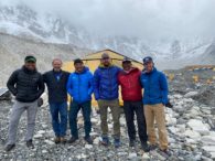 2021 Everest Guide Team from left to right-Phunuru Sherpa,_Andy Politz, Ang Jangbu Sherpa, Jonathan Schrock,_Ang Dorjee Sherpa, Kevin Kayl