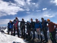 2019 Bolivia Team o the summit of Pequeno Alpamayo (Roberto Gomez)