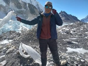 Sonam Tashi reserving the IMG Everest Base Camp (Ang Karma Sherpa)