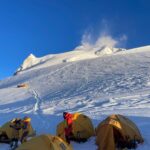 Looking up from camp 4 (Phunuru)