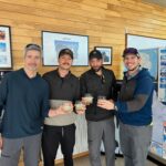 The team enjoy Antarctic cocktails in Punta! (Max Bond)