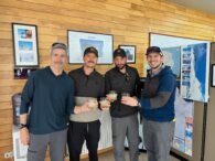 The team enjoy Antarctic cocktails in Punta! (Max Bond)