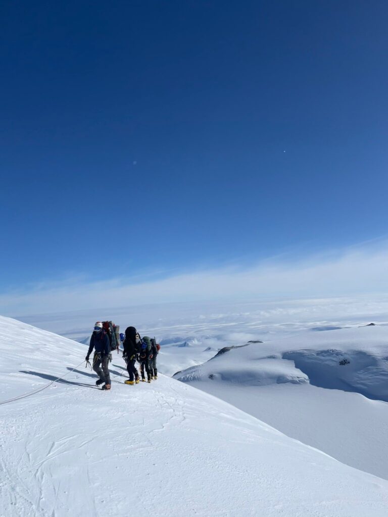 Approaching the summit.