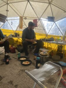 Pizza at Camp 2 (T Nachand)