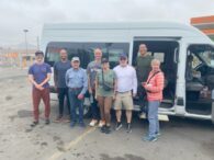 The Cordillera Huyahuash team stand for a group photo before departing Lima, Peru.