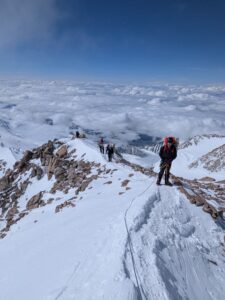 An IMGD team climbs the West Buttress.