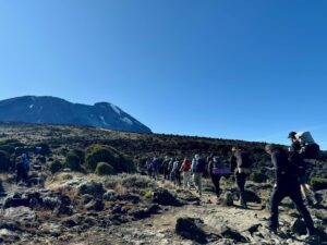 Departing Shira Camp (Ang Jangbu)