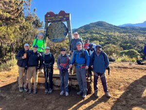 The team at Machame Camp (Max Bond)