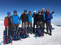 The Emmons team on the summit. (Photo by Austin Shannon)