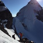 Heading towards the summit ridge. (Mike Hamill)