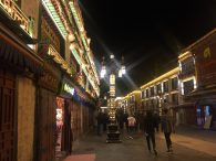 Lhasa's Famous Barkhor Market in the Evening (Ang Jangbu)