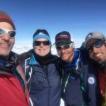 Eric, Anthony, Andy, and Matteo on the summit. (Eric Simonson)