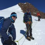 Heading up the summit ridge (Eric Simonson)