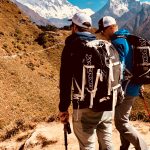 IMG Guides Harry Hamlin and Austin Shannon with Ama Dablam, Lhotse and Everest (Sherpa Fura)