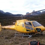 Helicopter at Nasidome Camp (Greg Vernovage)