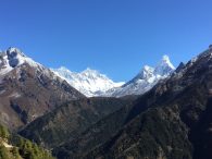 Right to Left-Ama Dablam, Lhotse and Everest (Tye Chapman)