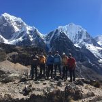 2018 Trekkers on Siula Pass (15,748') (Betsy Dain-Owens)