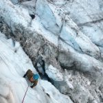 Ice climbing lower Coleman glacier (Jonathan Schrock)