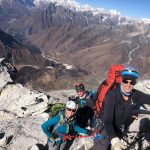 2018 Ama Dablam Team climbing on a beautiful day (Sherpa Fura)