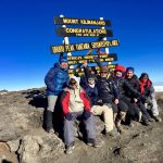Phunuru and the Team on the summit of Kilimanjaro (Phunuru Sherpa)