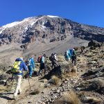 Team looking solid on the trail (Phunuru Sherpa)