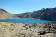 Base Camp at Pequeno Alpamayo (Roberto Gomez)
