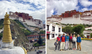 2019 Cho Oyu Team in front of the Potala Palace (Phunuru Sherpa)