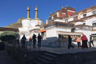 Inside the Tashilumpo Monastery in Shigatse